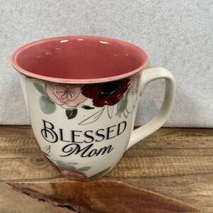 Mug Pink Floral Blessed Mom‎